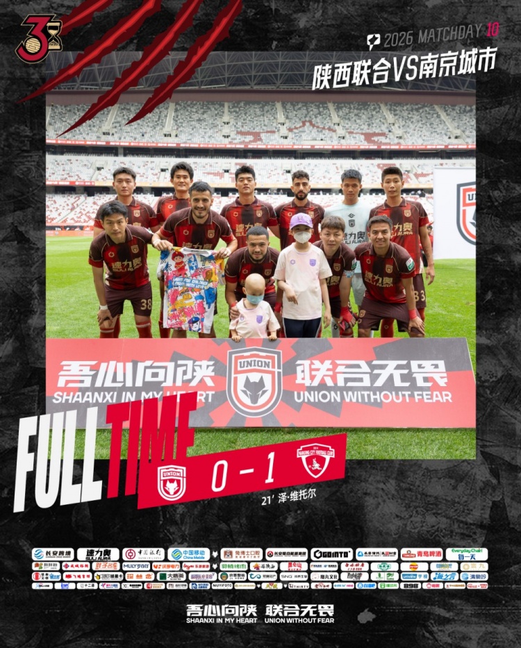 主場(chǎng)0-1遭絕殺，陜西聯(lián)合全場(chǎng)25射未果