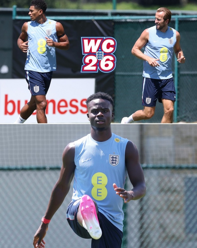 英格蘭隊內(nèi)傷情更新：四將缺席合練，賴斯格伊詹姆斯單練