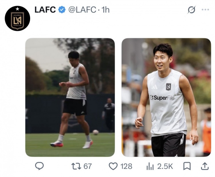 孫興慜回歸合練，18日洛杉磯德比或迎首秀
