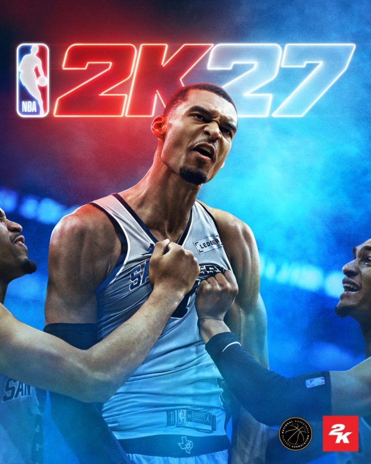 官方：文班亞馬成為《NBA 2K27》標準版封面球員