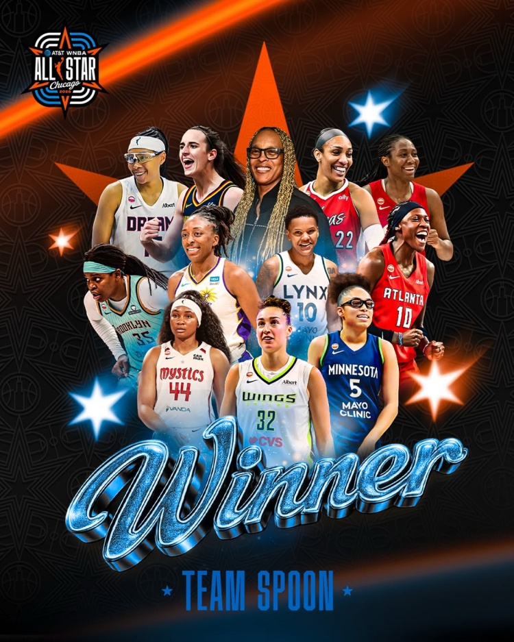 19783人見證！WNBA全明星正賽上座紀錄刷新 韋瑟斯龐隊129-120勝庫珀隊