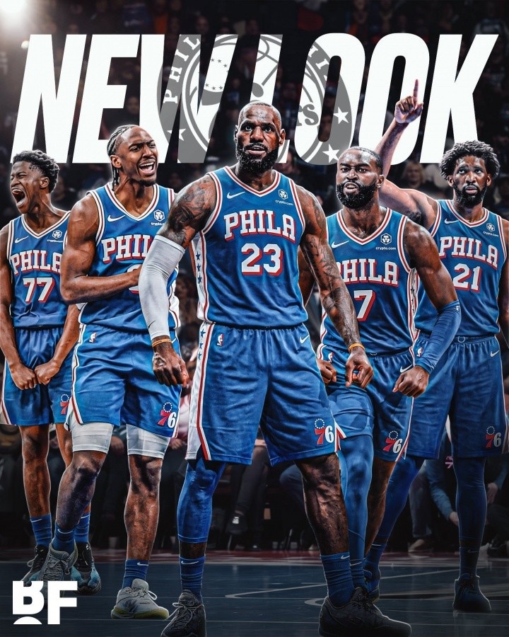 詹姆斯加盟76人躍升第5，雷霆馬刺尼克斯居前三，NBA休賽期實(shí)力榜巨震